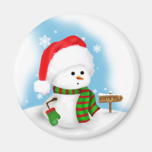 Íman Ímã pequeno do boneco de neve