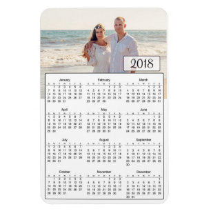 Íman Ímã personalizado 2018 calendários da foto do