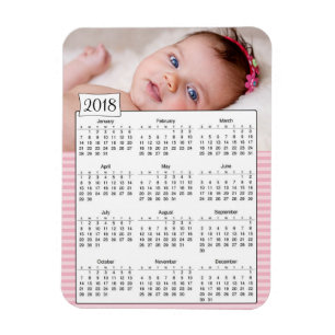Íman Ímã personalizado 2018 calendários da foto do b