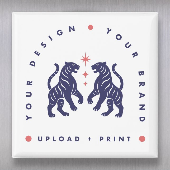 Íman Ímã Personalizado 5 cm | Ímãs de Geladeira com Upl (Upload your artwork and turn this magnet into custom merch, branding, or a stylish gift)
