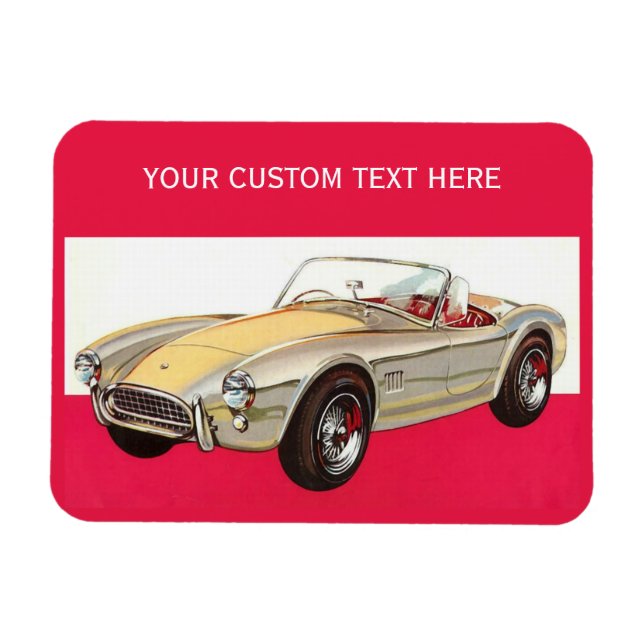Íman ímã personalizado carro vintage (Horizontal)