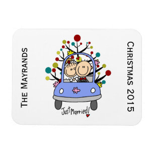 Íman Ímã personalizado casal Wedding de Flexi do