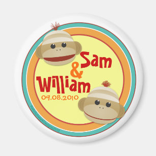 Íman Ímã personalizado da loucura do macaco da peúga