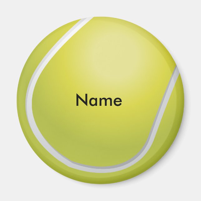 Íman Ímã Personalizado de Bola de Tênis (Frente)