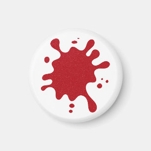 Íman Ímã Personalizado de Borrifo Vermelho Tomate (Base