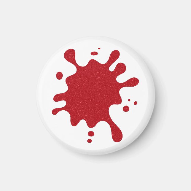 Íman Ímã Personalizado de Borrifo Vermelho Tomate (Base (Frente)