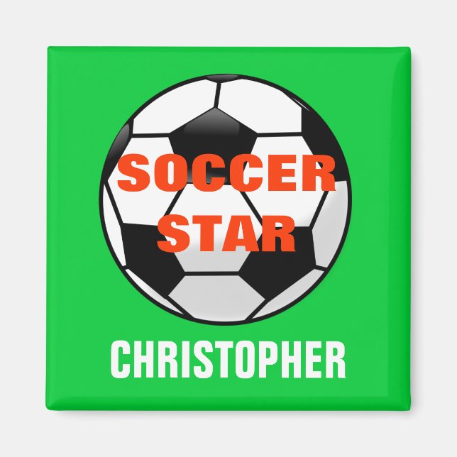 Íman Ímã Personalizado de Futebol (Frente)