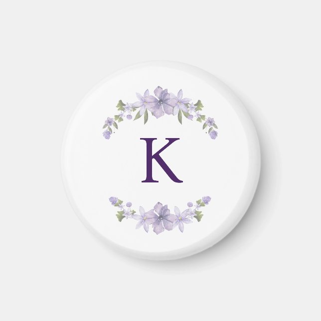 Íman Ímã Personalizado de Inicial de Damas de Honra com (Frente)