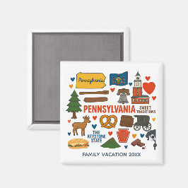 Íman Ímã Personalizado de Lembrança da Viagem Familiar 