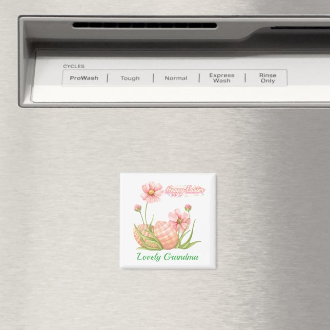 Íman Ímã Personalizado de Ovo de Páscoa em Aquarela (In Situ (Dishwasher))