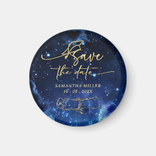 Íman Ímã Personalizado de Save the Date de Formatura
