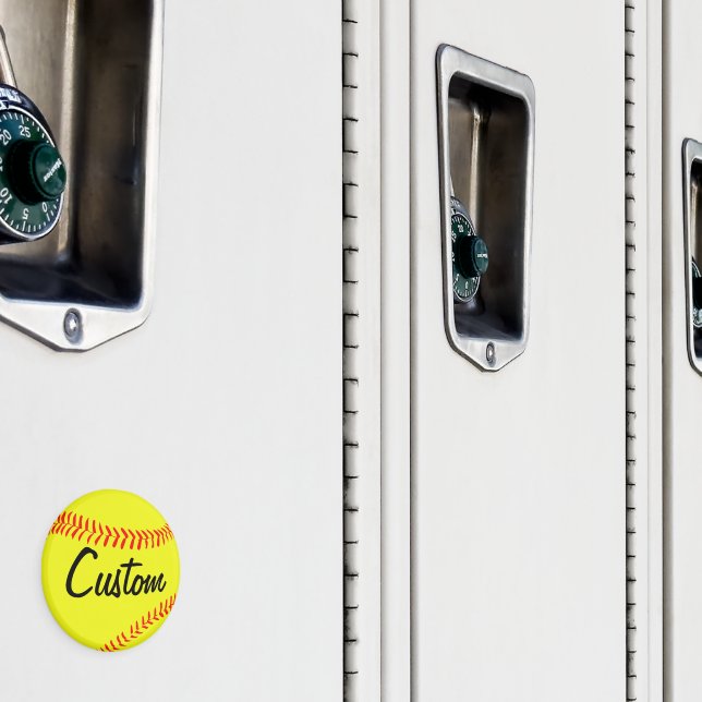 Íman Ímã Personalizado de Softball Fastpitch (In Situ (Locker))