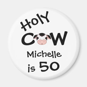 Íman Ímã personalizado do aniversário da vaca