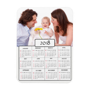 Íman Ímã personalizado do calendário da foto de fam