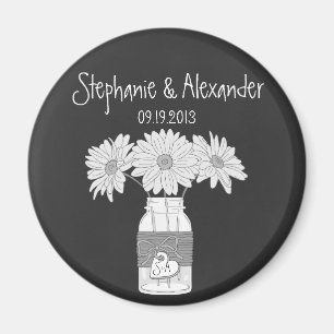 Íman Ímã personalizado do favor do frasco de pedreiro