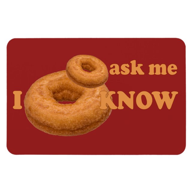 Íman ímã personalizado do Humor rosquinha (Horizontal)