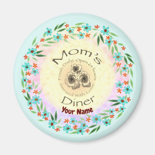 Íman ímã personalizado do Mães Diner