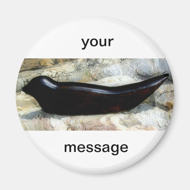 Íman ímã personalizado do selo do porto (Frente)
