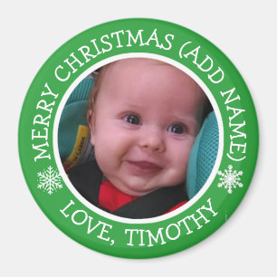 Íman Ímã personalizado dos flocos de neve do Natal da