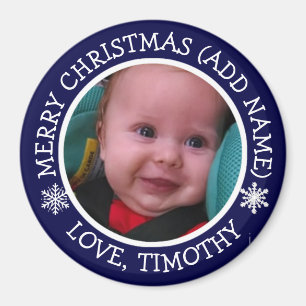 Íman Ímã personalizado dos flocos de neve do Natal da