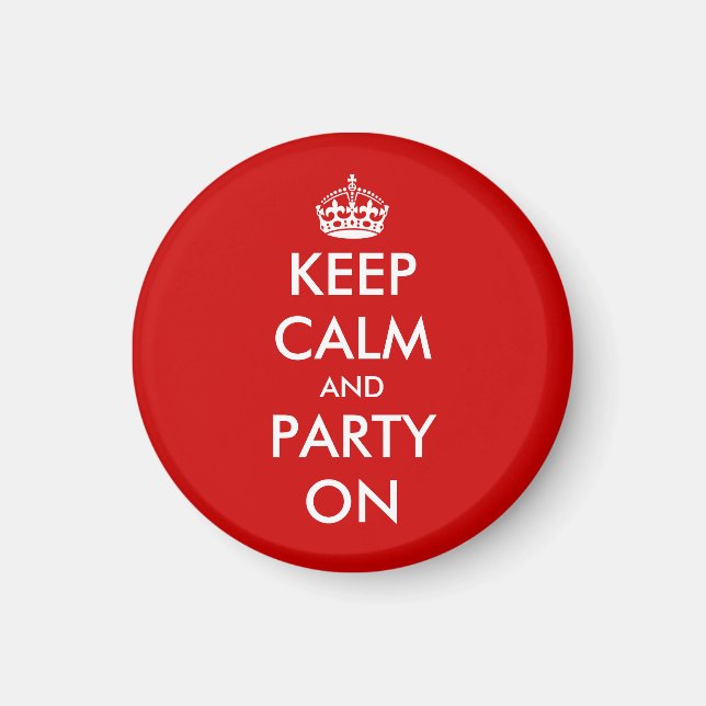 Íman Ímã personalizado Keep calm | Redondo Personalizáv (Frente)