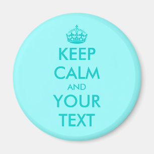 Íman Ímã personalizado Keep calm   Turquesa Personalizá