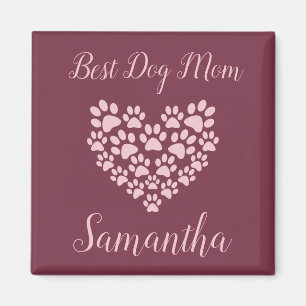 Íman Ímã Personalizado Melhor Mãe de Cachorro Marrom