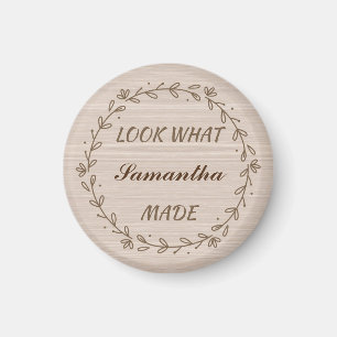 Íman Ímã Personalizado Olhe O Que Eu Fiz