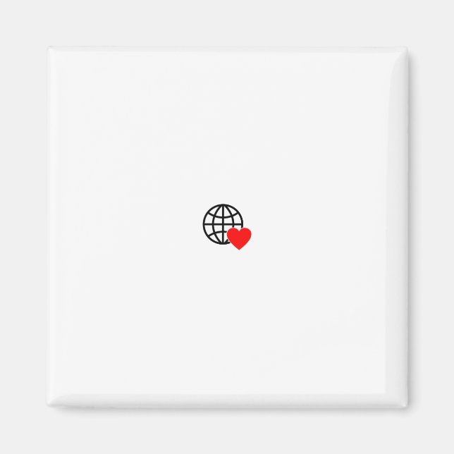 Íman Ímã Personalizado para Amantes de Viagens (Frente)