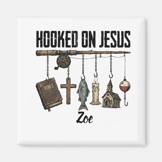 Íman Ímã Personalizado Preso a Jesus (Frente)