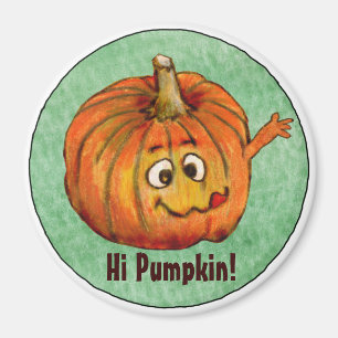 Íman Ímã personalizado redondo da abóbora dos desenh