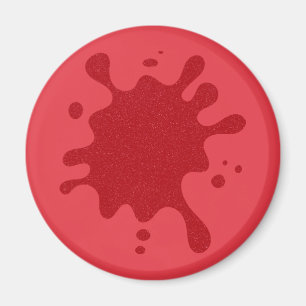 Íman Ímã Personalizado Splat Vermelho Tomate