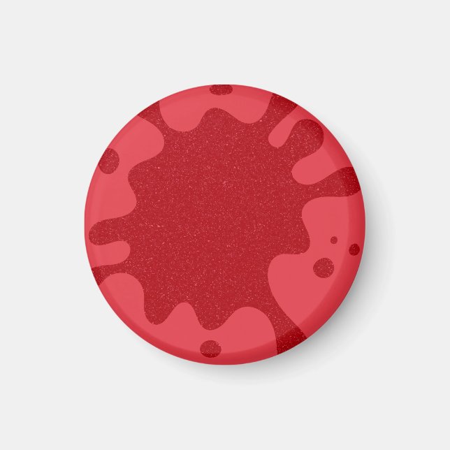 Íman Ímã Personalizado Tomate Vermelho Manchado (Frente)