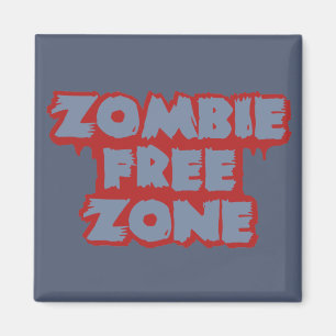 Íman ímã personalizado Zombie Free Zone