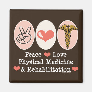 Íman Ímã Physiatry do amor PM&R da paz - personalizad