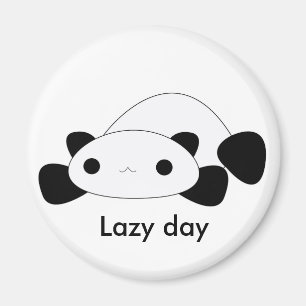 Íman Ímã preguiçoso da panda do dia do kawaii bonito
