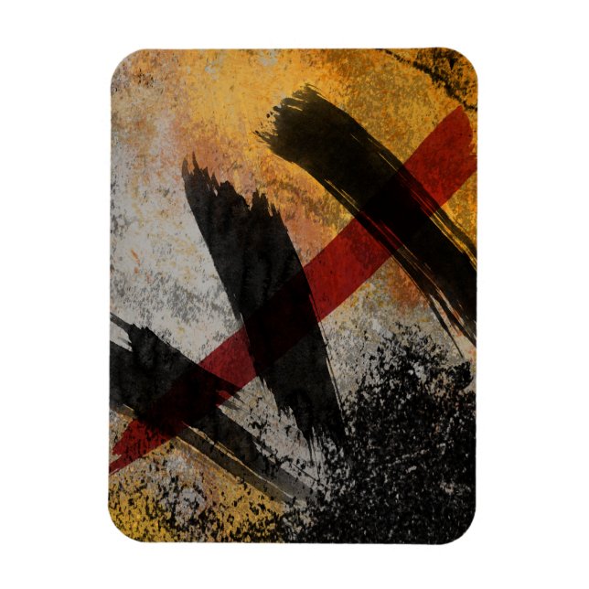 Íman Ímã Premium, A Cicatriz Pintura Abstrata Digital (Vertical)