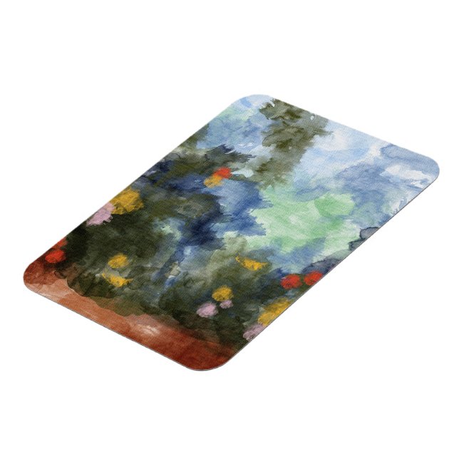 Íman Ímã Premium, Aquarela Caminho Florido (Left Side)