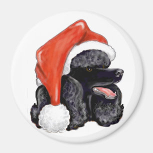 Íman Ímã preto da caniche do Natal