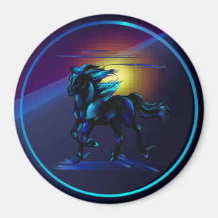 Íman Ímã preto do cavalo