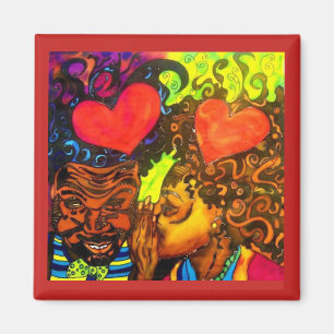 Íman Ímã preto do poster do amor