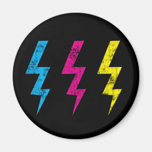 Íman Ímã preto do relâmpago do Grunge