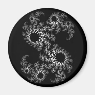 Íman Ímã preto e branco de Julia 324048