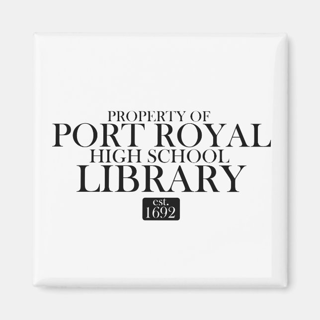 Íman ímã PRHS. (Frente)