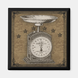 Íman Ímã primitivo do estilo do vintage da escala da