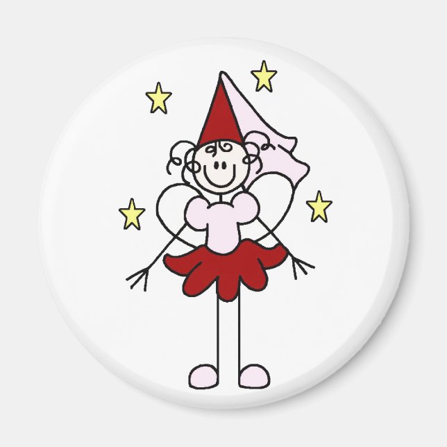 Íman Ímã Princesa Vermelha/Rosa (Frente)