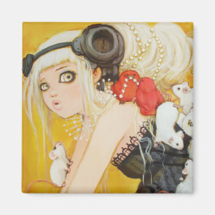 Íman Ímã quadrado acima vestido da desordem