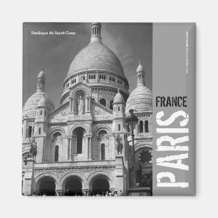 Íman Ímã quadrado de Basilique du Sacré-Cœur Paris