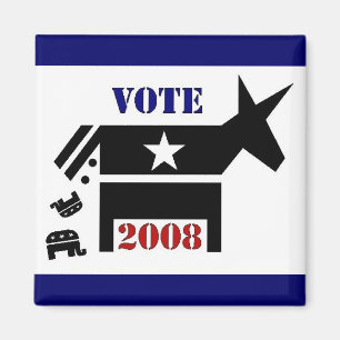 ÍMAN ÍMÃ QUADRADO DE DEMOCRATA DO VOTO EM 2008
