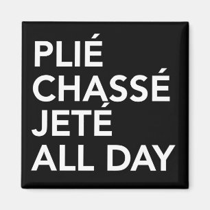 Íman Ímã quadrado de jete do chasse do plie do balé